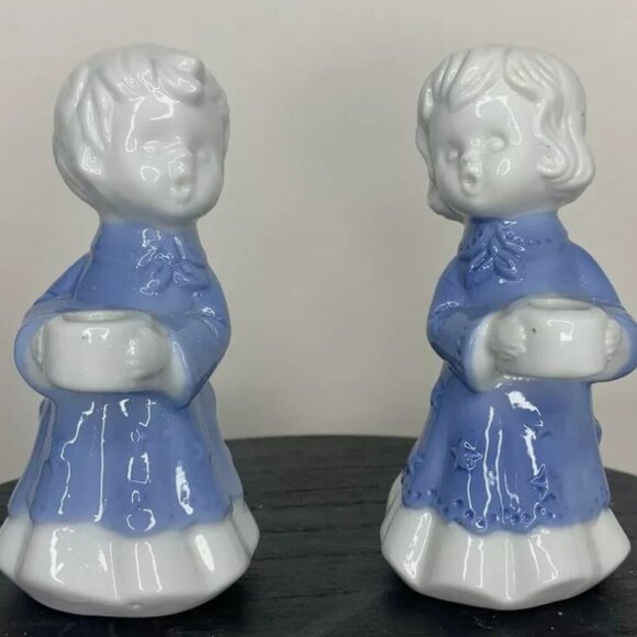 Other - Vintage Ceramic Angels Candle Holders Norcrest Japan